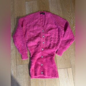 Retrofete Pink Sweater Dress Size: XXS